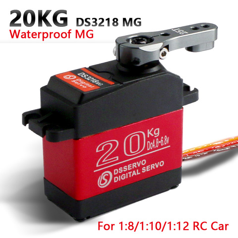 1 x Waterproof servo DS3218 Update and PRO high speed metal gear digital servo baja servo 20KG/.09S for 1/8 1/10 Scale RC Cars ► Photo 1/6