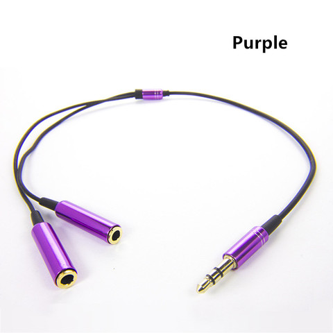 Audio Extension Cable 3.5mm Male Jack To Two 3.5mm Female Auxiliary Audio Cable 1 To 2 Dual Y Splitter Adapter Earphone Jack ► Photo 1/6