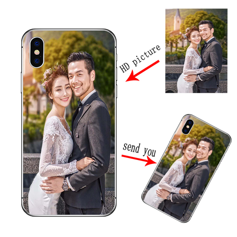 Customized DIY Phone Case For iPhone X XS Max 8 7 6 6s Plus iphone 11 Pro Max 5 5s se 2022 Printed Soft Cover Custom Photo Case ► Photo 1/6