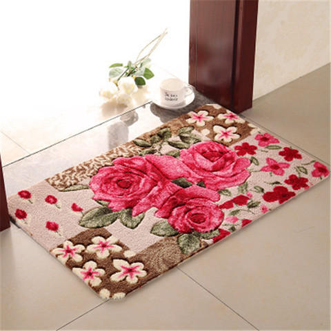 Nonslip Bathroom Rugs PVC Doormat Thickened Decoration Bedmat In Living Room Soft Bathmat For Decor Toilet Large Bathroom Carpet ► Photo 1/6