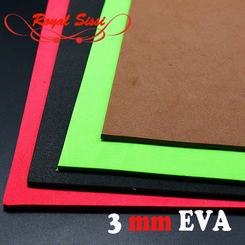 12 optional colors 3mm thick EVA Foam Sheet Fly Tying Foam Square Paper 2pcs/bag floating Buggy Cricket body Fly Tying Material ► Photo 1/6