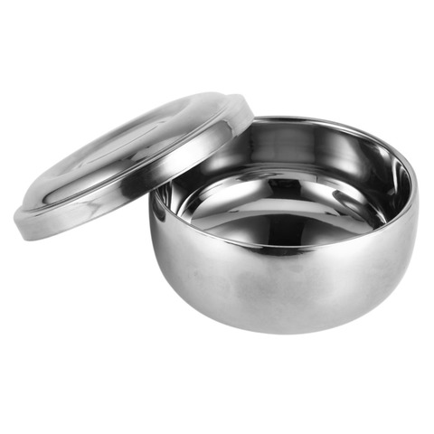 Stainless Steel Shaving Bowl/Mug For Men Shaving Brush Soap Baber Facial Beard Cleaning Shaving Razor Brush Cleaning Container ► Photo 1/6