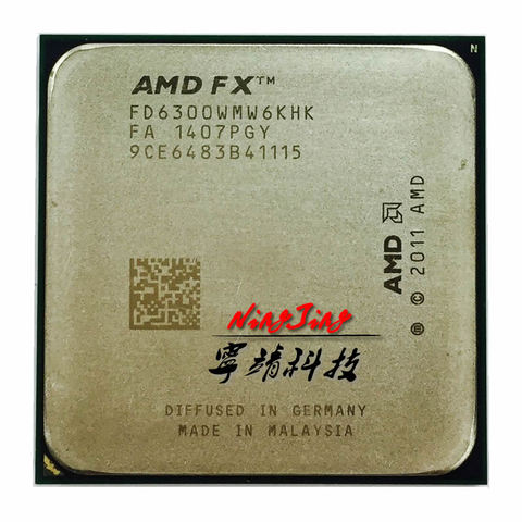 AMD FX-Series FX6300  FX 6300 3.5 GHz Six-Core CPU Processor FD6300WMW6KHK Socket AM3+ ► Photo 1/1