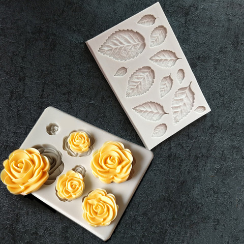 DIY Flower Mold Silicone Cake Mold 3D Rose Fudge Baking Tools Silicone Z