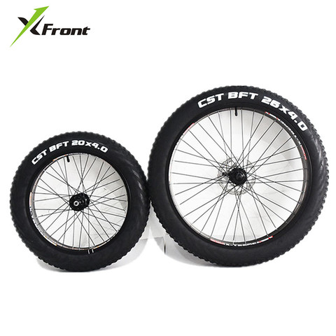 New Brand 20/26 inch 4.0 Wide Fat Tire Snowmobile Beach Rough Tire Aluminum Alloy Wheel Set Inner Tube tire front and rear Wheel ► Photo 1/1