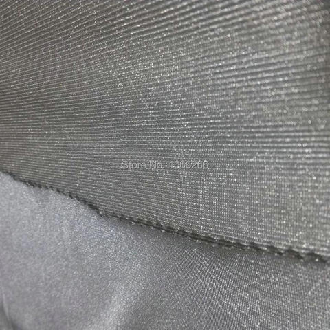 { Stretchable  }100% SILVER FIBER FABRIC Radiation protection Material Silver Conductive Fabric YSILVER81# ► Photo 1/6