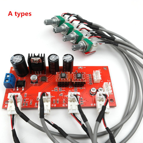 AD828 tone Preamp amplifier board With treble, bass ,balance, volume adjustment Single-supply operation ► Photo 1/1