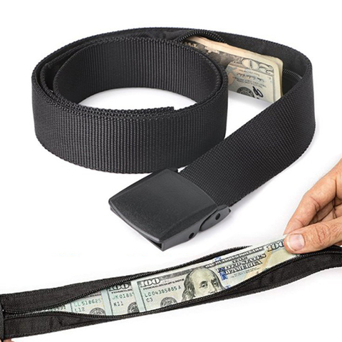 2022 New Travel Hidden Cash Money Belt Bag Funny Pack Anti Theft Waist Packs Pouch Wallet Fanny Bag Casual Nylon Women Men Belt ► Photo 1/6