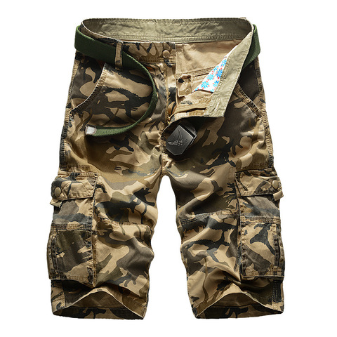 Camouflage Cargo Shorts Men 2022 New Mens Casual Shorts Male Loose Work Shorts Man Military Short Pants Plus Size 29-44 No Belt ► Photo 1/6