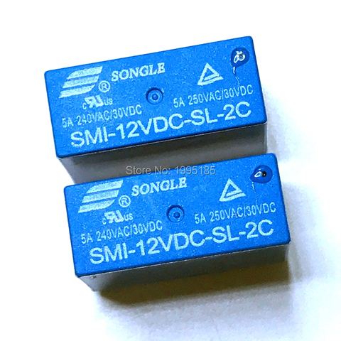 2PCS SMI-05VDC-SL-2C SMI-12VDC-SL-2C SMI-24VDC-SL-2C 8pin 5A 250VAC/30VDC 05 12 24 VDC Power Relay New Original ► Photo 1/1