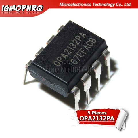 5PCS OPA2132PA OPA2134PA OPA2132 OPA2134 DIP-8 audio op amp IC chip double channel amplifier ► Photo 1/1