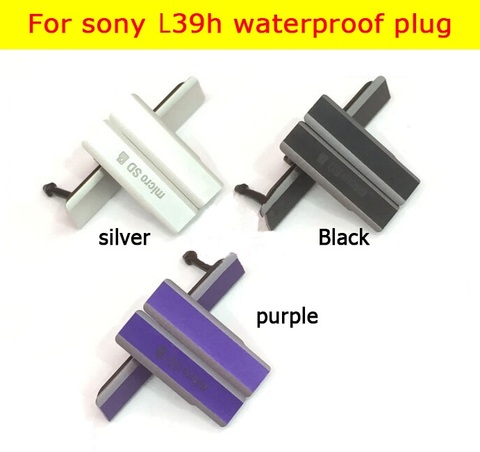 Genuine USB Charging cover + Micro SD +SIM Card cover for Sony Xperia Z1 L39H C6906 C6943 Usb &Micro sd &Sim solt Port Dust Plug ► Photo 1/3