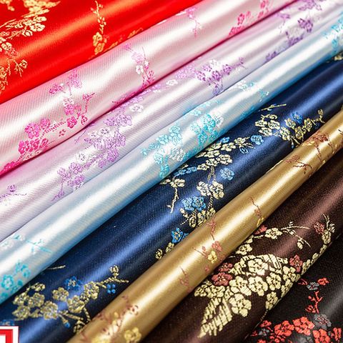 Vintage Fabric Chinese Style Brocade Satin Jacquard Fabric For Sewing Kimono Cheongsam And Bag Hot Sale TJ0243 ► Photo 1/5