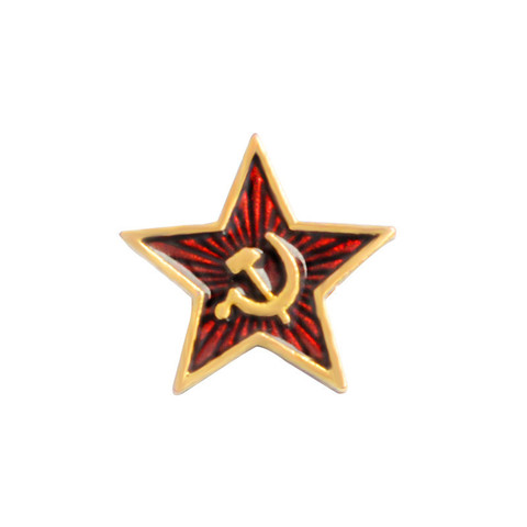 SexeMara Retro USSR symbol enamel pin Red Star Sickle Hammer Cold War Soviet CCCP Brooch Gift icon Badge lapel pin for coat cap ► Photo 1/6