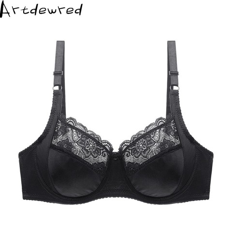 Plus Size 36-46 Big Cup BCDE Cup Unlined Bra Women Basic Underwear Full Coverage Underwire Supportive Bh ► Photo 1/4