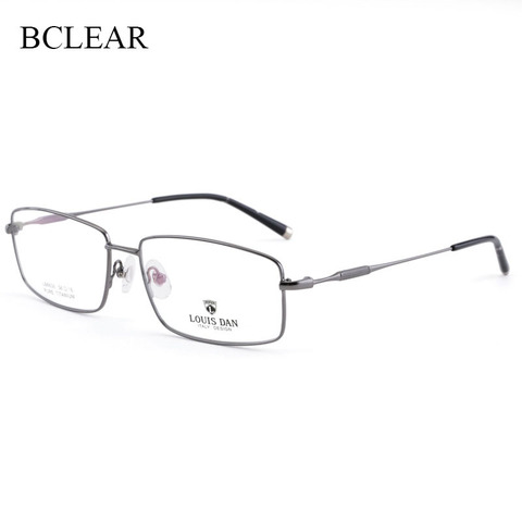 BCLEAR Titanium Optical Glasses Frame Men 2022 New Full Square Myopia Eye Glass Prescription Eyeglasses Korean European Eyewear ► Photo 1/6