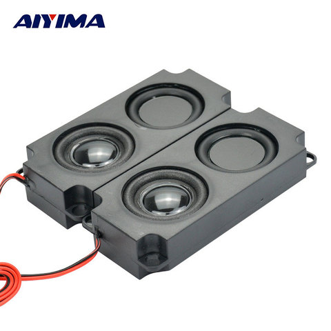 AIYIMA 2Pcs Audio Portable Speakers 10045 LED TV Speaker 8 Ohm 5W Double Diaphragm Bass Computer Speaker DIY For Home Theater ► Photo 1/6