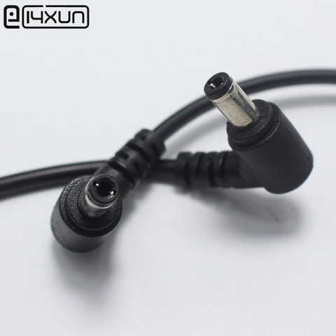 1pcs 5.5*2.5mm DC Power Cable Right Angle Male to Male Audio Plug Compatible with 5.5*2.1mm ► Photo 1/6