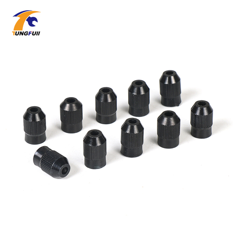 Tungfull High Quantity 10pcs Drill Chuck M8*0.75 Stainless Steel Nuts Black Nuts For Power Tool Accessories Grinder Mini Drill ► Photo 1/6