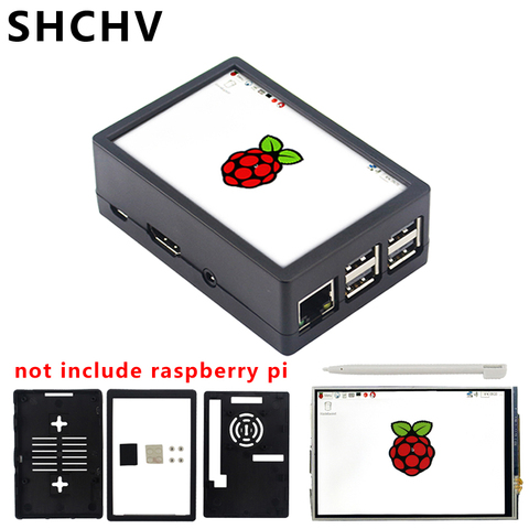 3.5 inch Raspberry Pi 3 Touch Screen TFT LCD 480*320 GPIO Display Monitor with ABS Case for Raspberry Pi 3 Model B 3B Plus ► Photo 1/6