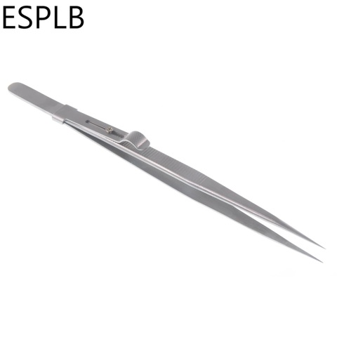 ESPLB Precision Slide Lock  Anti Static Tweezers 6'' Diamond Adjustable Tweezers for Jewelry Electronic Component Tools ► Photo 1/5