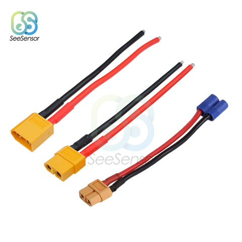XT60 XT-60 Battery Male Female Connector Plug with Silicon 14 AWG Wire For RC Lipo Battery ► Photo 1/6