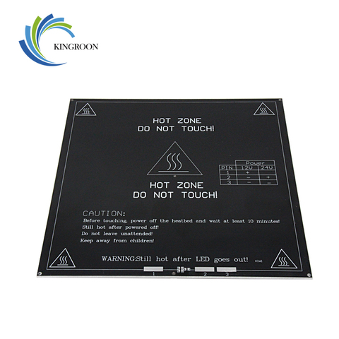MK3 Heated Bed 12V 24V Black Parts Heatbed Hot HotBed 3D Printers Part Heat 214mmx214mm Aluminum Plate 3mm PCB Accessories 1 ► Photo 1/6