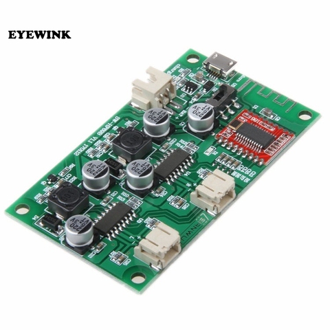 DC 5V 3.7V 6W + 6W Stereo Bluetooth Receiver Amplifier Board Lithium Battery Powered For Speakers loudspeaker box ► Photo 1/3
