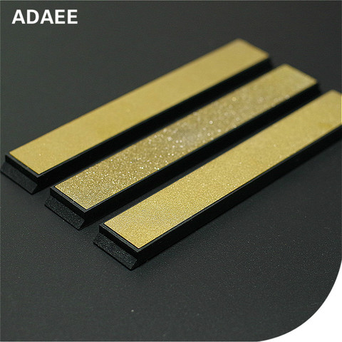Adaee 3 pieces Set Titanium Diamond Sharpening Stone For Pencil Sharpener 240 600 1000 Grit 5.9*0.8*0.2 ► Photo 1/6