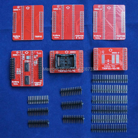 Original Adapters TSOP32 TSOP40 SOP44  TSOP48 ZIF adapter kit only for MiniPro TL866II PLUS  TL866A TL866CS Universal Programmer ► Photo 1/1