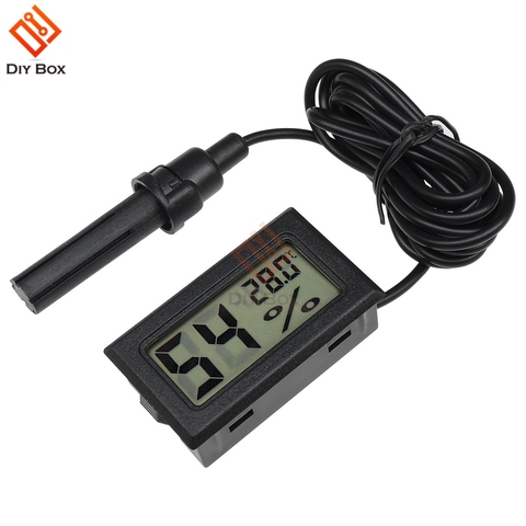 Professional Mini Digital Hygrometer Thermome Humidity Meter Temperature Indoor Humidity Sensor LCD Display with 1.5M Cable ► Photo 1/6