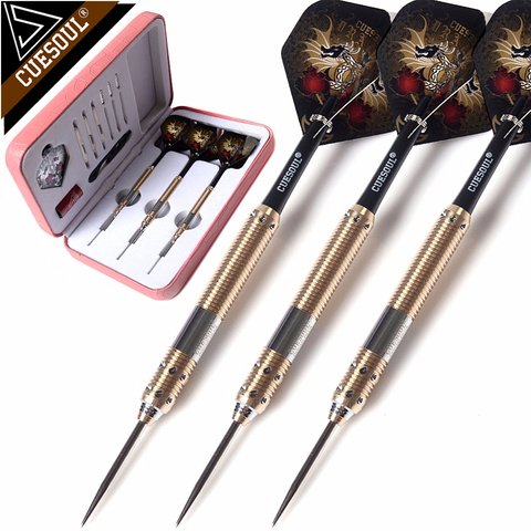 CUESOUL 21g/23g/25g Deluxe Brass Steel Tip Pack Dragon Series Darts with Flights and Shafts ► Photo 1/6