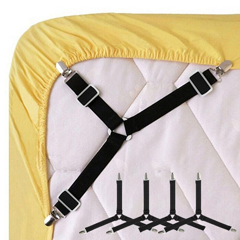 4pcs Anti-skid Triangle Bed Sheet Clip, Adjustable Mattress Sheet Straps, Bed  Sheet Grippers