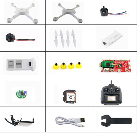 JJPRO X3 GPS Drones RC Quadrocopter spare parts body shell motor blades Receiver GPS ESC remote controller camera charger etc ► Photo 1/1