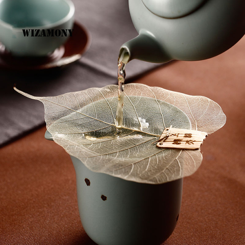 1pcs !! WIZAMONY Bodhi Leaf Tea Filter Creative Net Kong fuTea Accessory Chinese Tea Set Teapot Tea Cup Strainers ► Photo 1/5