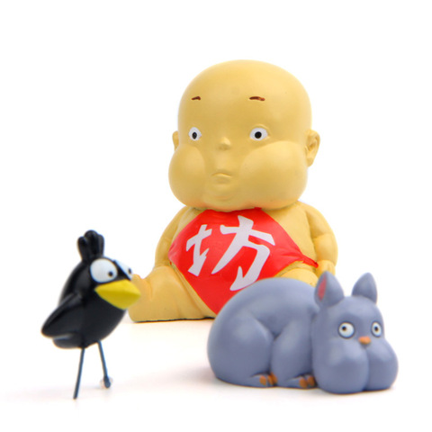 1pcs Anime Cartoon Miyazaki Hayao Spirited Away Fat Baby Action Figure Toy Model Mini Mouse Gift Decoration Kids Dolls ► Photo 1/6