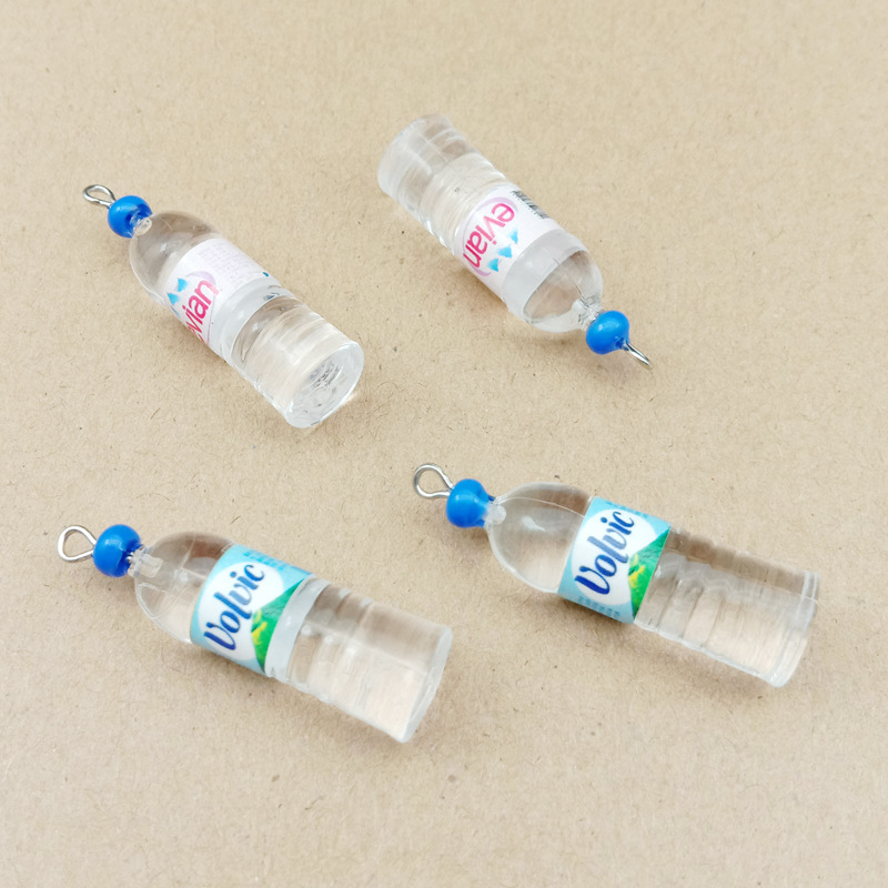10pcs 10x35mm water bottle charm resin charm for jewelry making