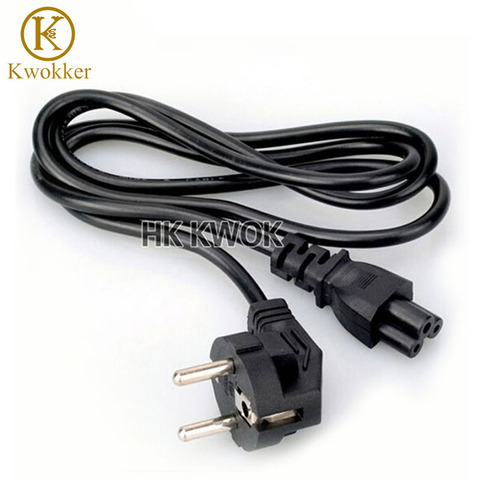 1.2M 3 Prong EU Plug Laptop PC AC Power Cord Cable For Toshiba HP Acer Asus Dell Samsung Laptop Adapter Charger Charger Wire ► Photo 1/6