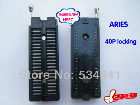 Free Shipping high-quality Aries 40pin Locking / 40P IC Testing Seat / programmer adapter lock 40P adapter socket ► Photo 1/3