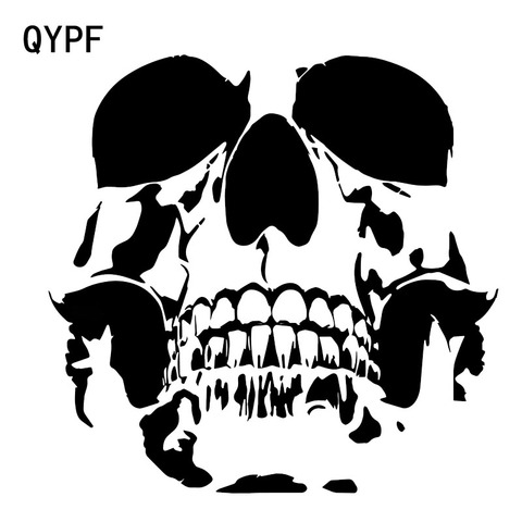 QYPF 15.6*15.2CM Lovely SKULL Car Stickers Vinyl Motorcycle Accessories Decoration C16-0232 ► Photo 1/6