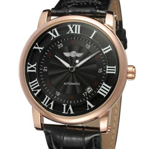 WINNER WATCH Trendy Fashion Roman Vortex Dial Low-key Luxury Men's Wrist Watch Mechanical Watch Six Models Can Choose ► Photo 1/1