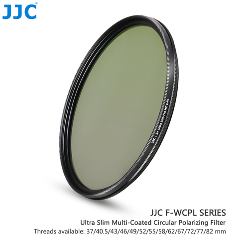 JJC Camera Lens 37mm/40.5mm/43mm/46mm/49mm/52mm/55mm/58mm/62mm/67mm/72mm/77mm/82mm 99.8% Ultra Slim Multi-Coated CPL Filter ► Photo 1/1