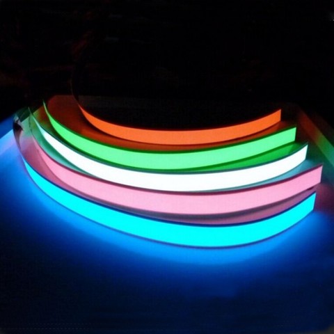 1m 3V battery Flexible Glow EL tape Light  EL Wire Rope Cable waterproof led strip lights for Shoes Clothing Car New ► Photo 1/1