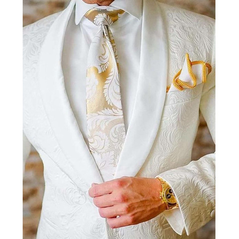 Hot Sale 9 Colors Men Wedding Suits 2022 Slim Fit Groom Tuxedos Groomsman Blazer suits for men 2 piece (Jacket+Pants)  ► Photo 1/6