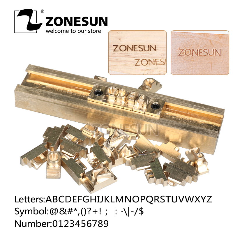 Buy Online Zonesun T Type Flexible Letters Cnc Engraving Mold Hot Foil Stamping Machine Number Alphabet Symbol Custom Font Character Mold Alitools