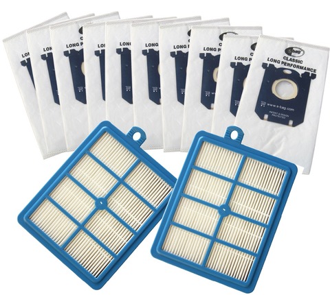 10x Vacuum Cleaner Dust Bags s-bag and 2x H12 Hepa filter fit for Philips Electrolux Cleaner Free Shipping ► Photo 1/4