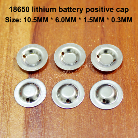 100pcs/lot 18650 lithium battery positive spot welding tip cap 18650 battery flat head to change the tip cap folding machine ► Photo 1/4