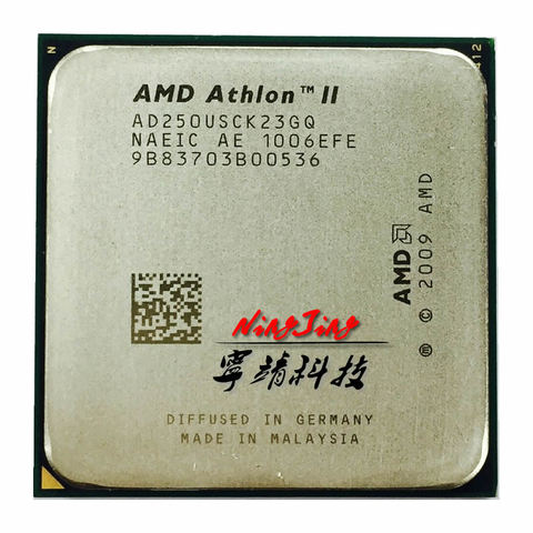 AMD Athlon II X2 250u 1.6 GHz Dual-Core CPU Processor AD250USCK23GQ Socket AM3 ► Photo 1/1