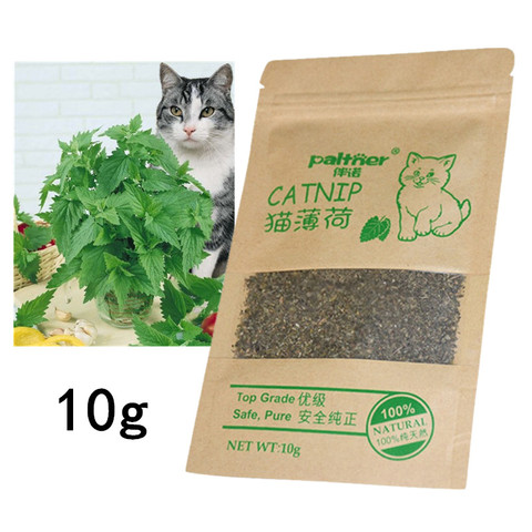 New Organic 100% Natural Cat Catnip Cattle Grass 10g Cat Mint Leaves Menthol Flavor Funny Cat Treats Toys Cats Supplies ► Photo 1/6