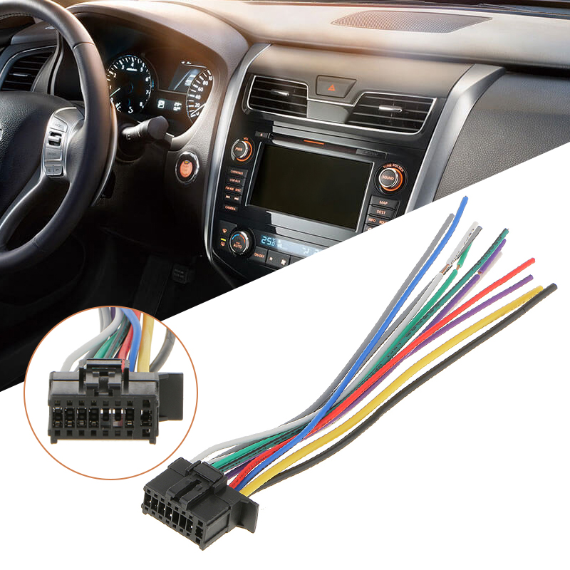 1 16Pin Radio Wire Harness Connector Line Replacement For Pioneer 2350 Car Stereo 6.3 Inch Meet EIA Color Code - Price history & Review | AliExpress Seller - Car &
